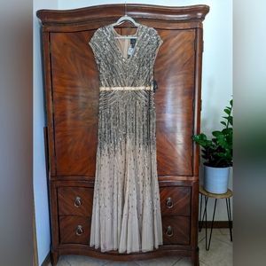 NWT Adrianna Papell Beaded Evening Gown Size 16